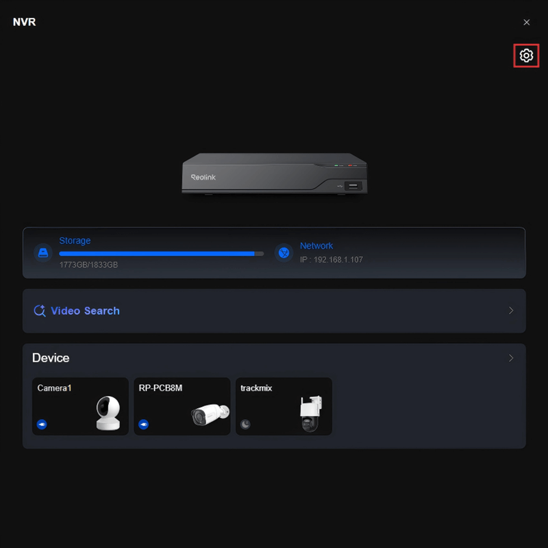 NVR Device Configuration