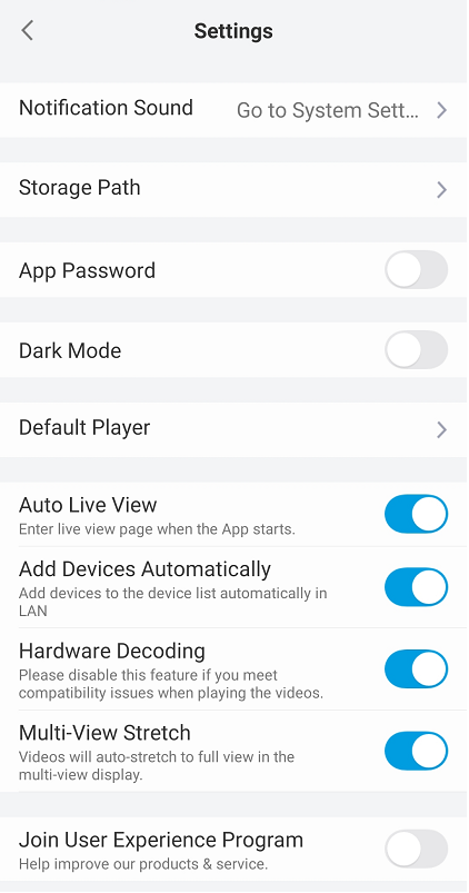 default player