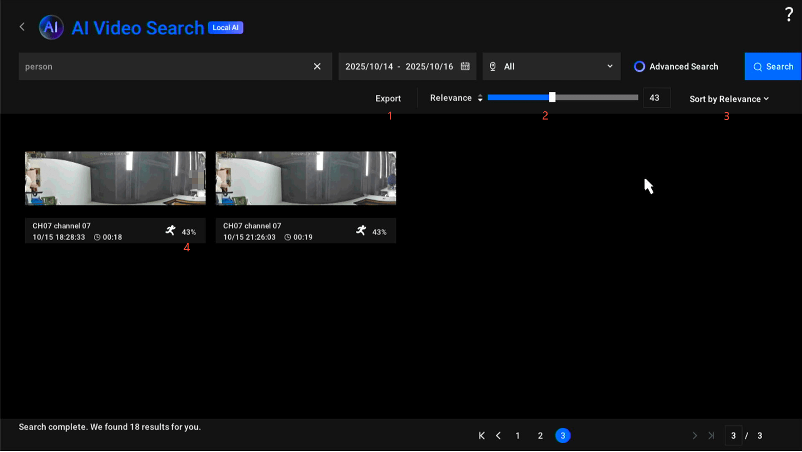 playback ai video search