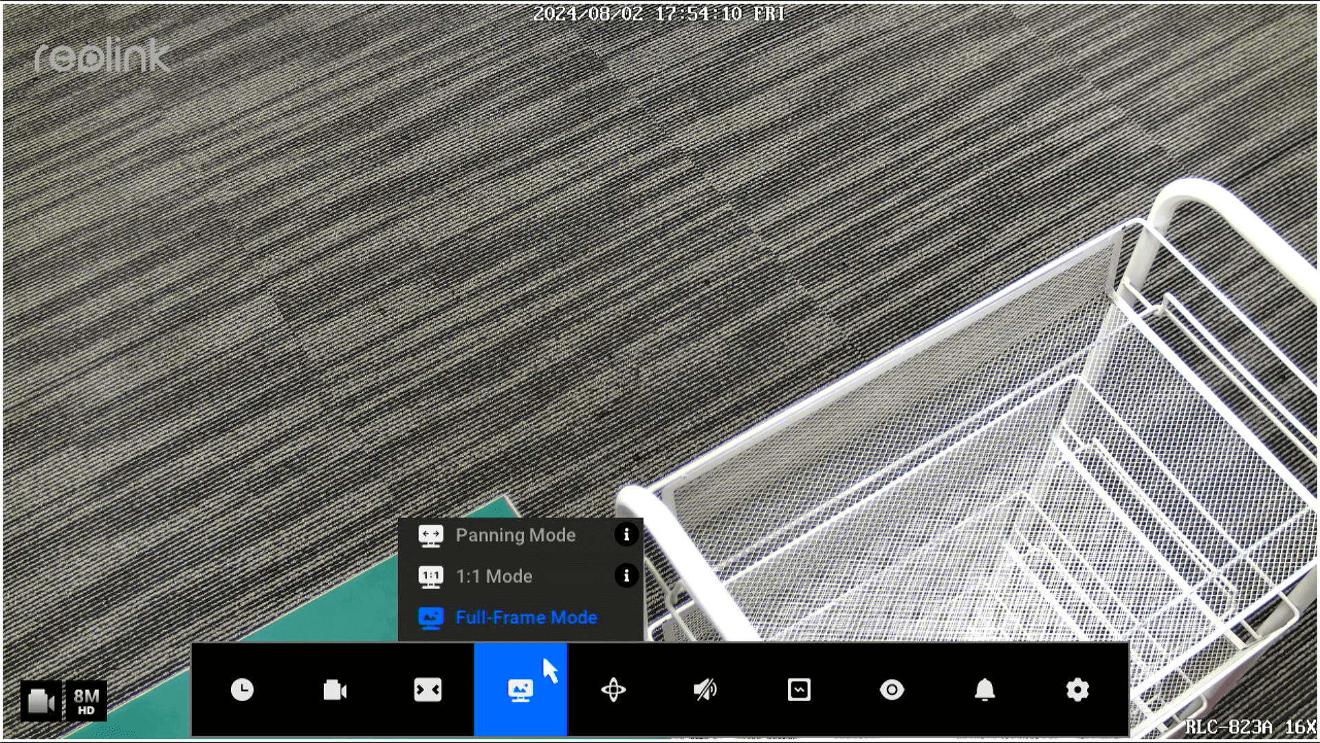 NVR live view mode