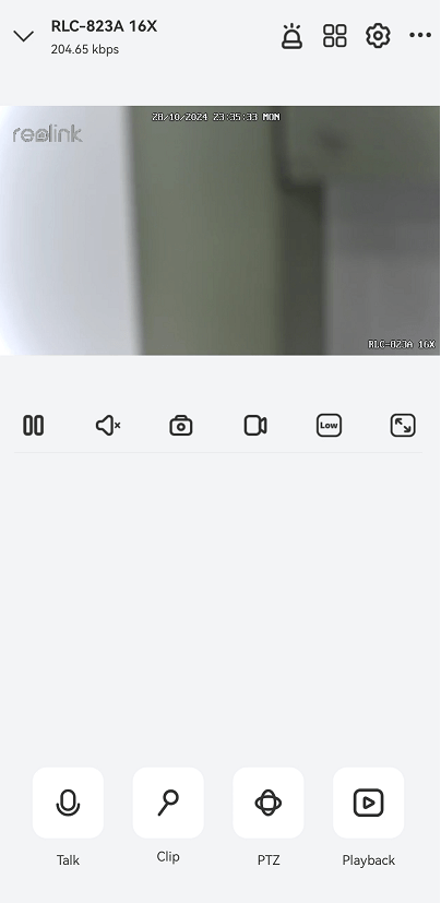 go to the live view page