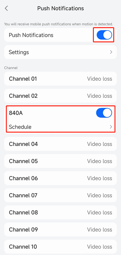 enable push notification