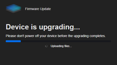 device is upgrading