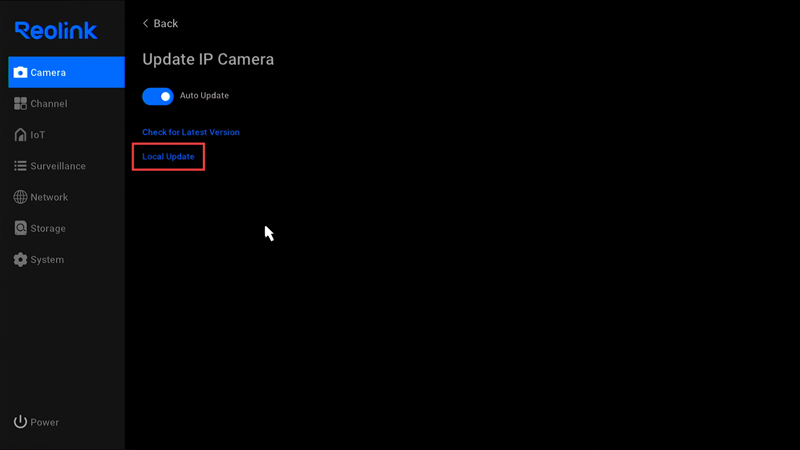 update ip camera new ui