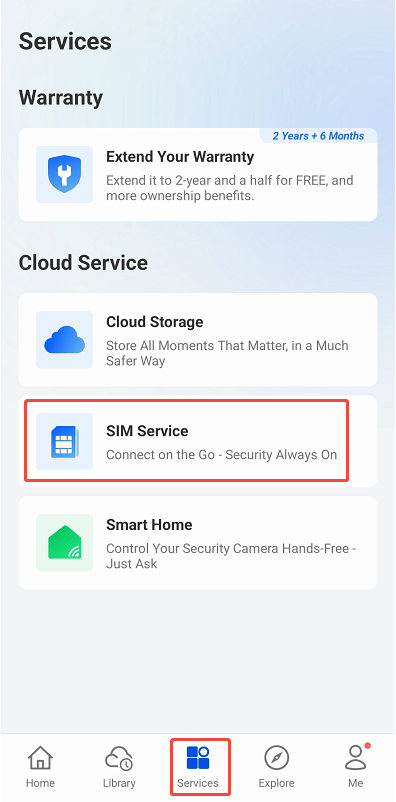 sim service