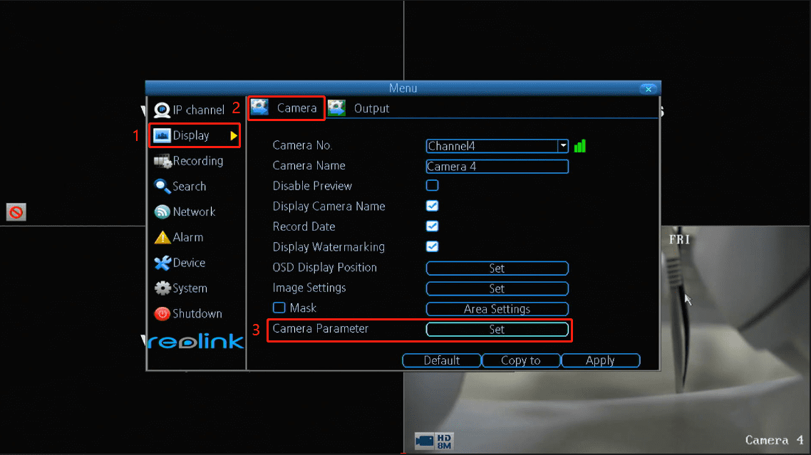 Camera parameter