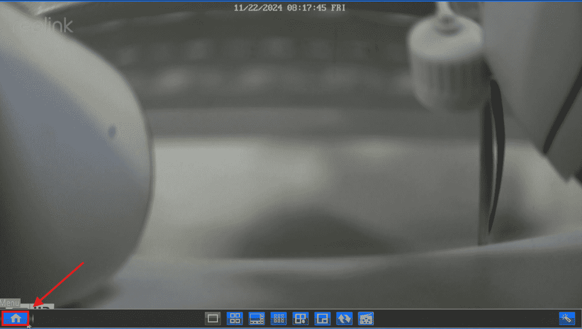 old NVR enter menu