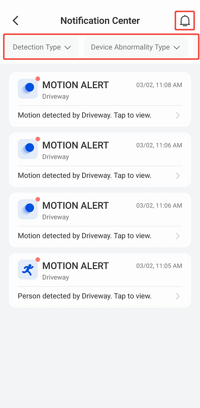 motion alert