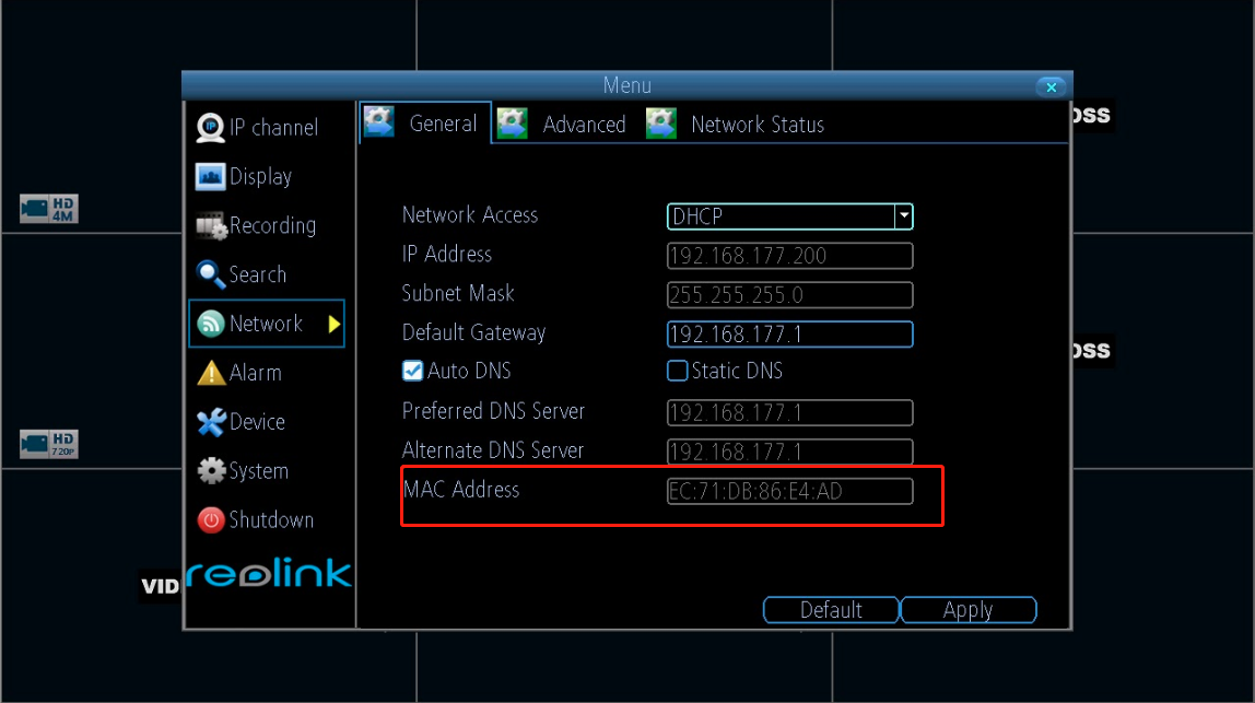 mac address