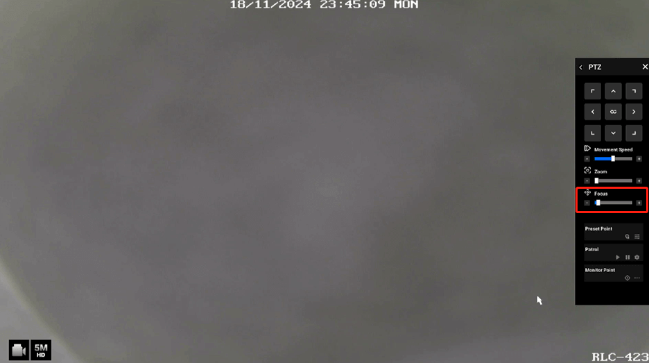 manually operate Focus