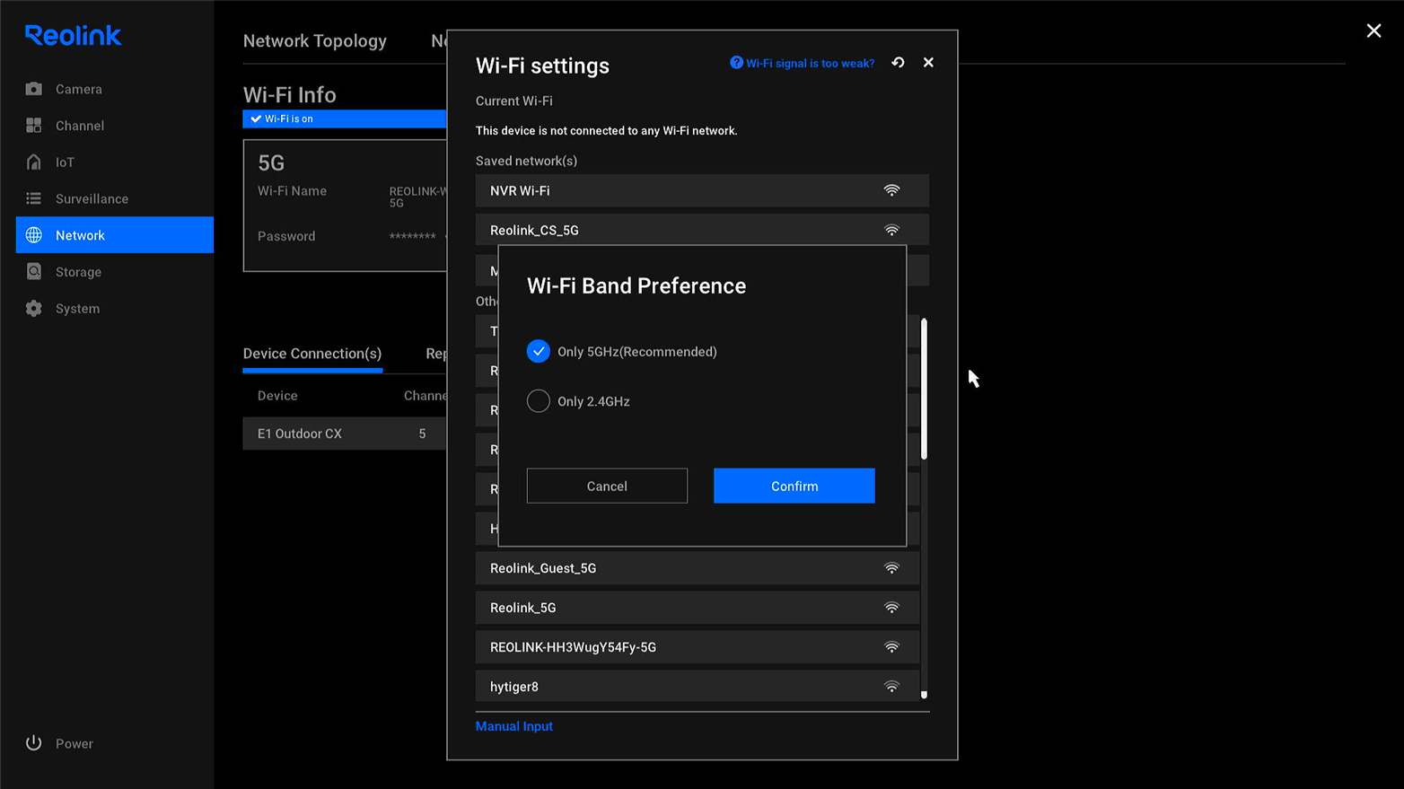 wifi band preference