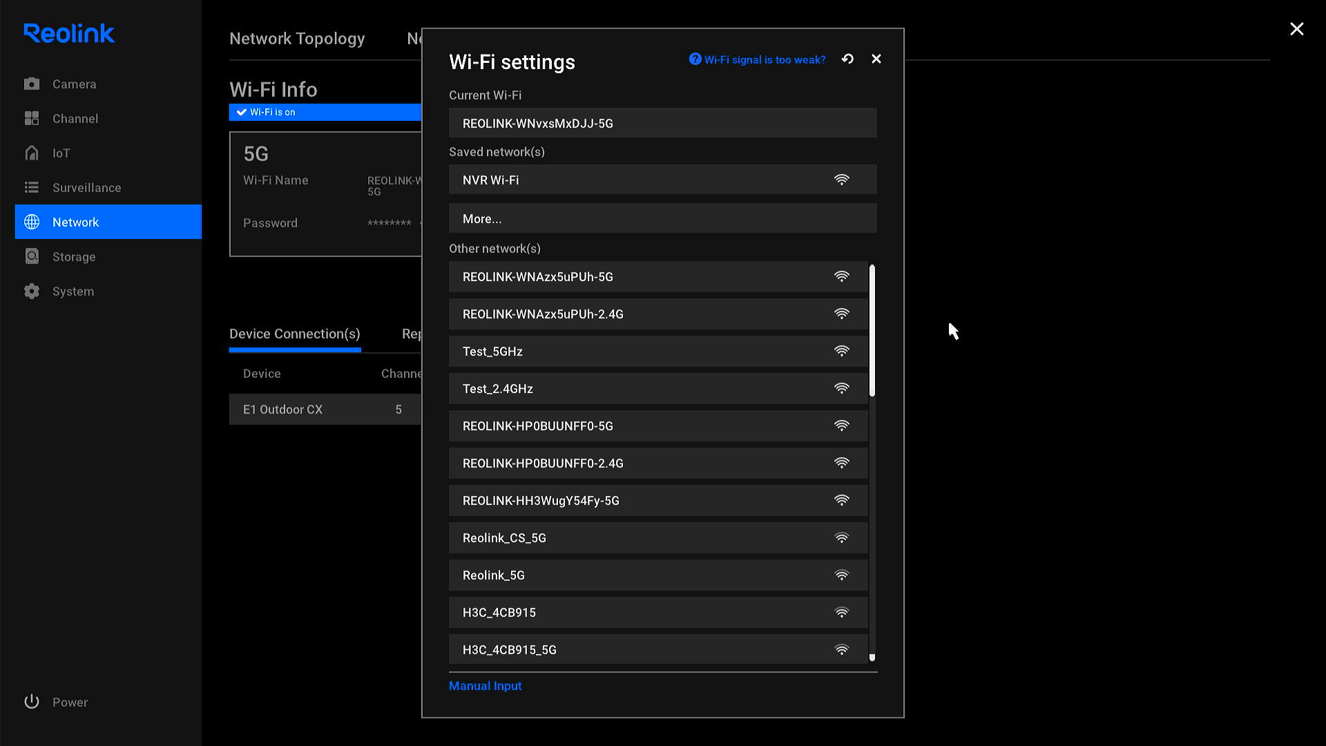reolink cs 5g connected before