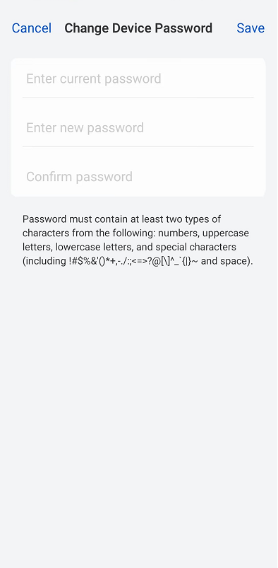 change password app
