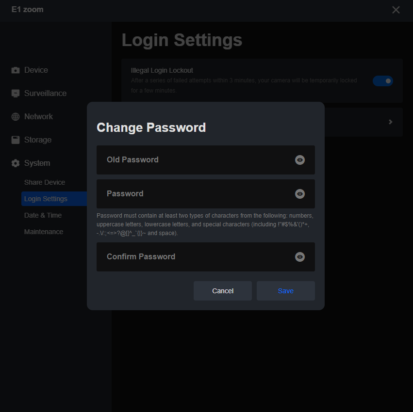 change advanced password on pc