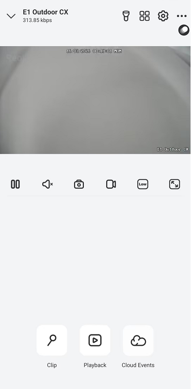E1 outdoor CX user live view