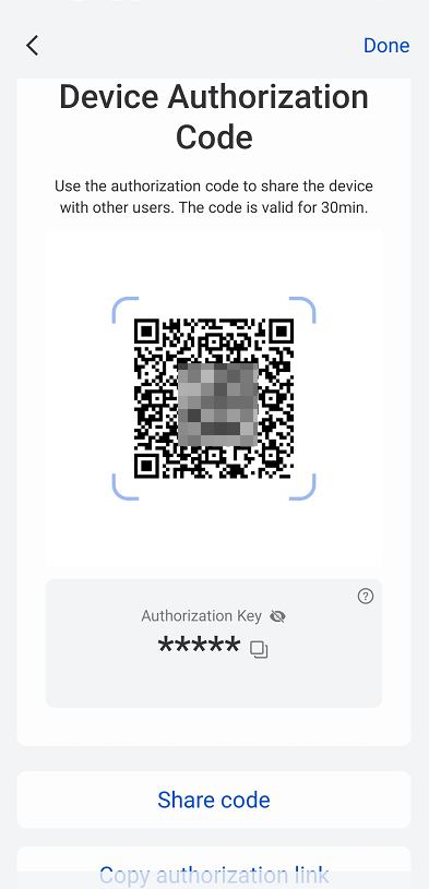 device authorization code