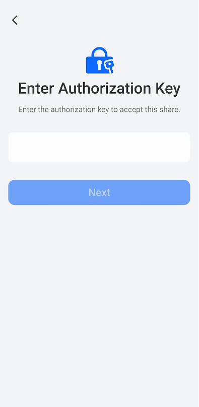 enter authorization key