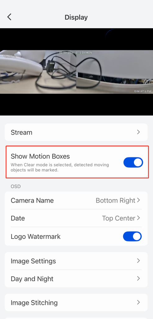 Motion Boxes
