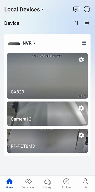 NVR empty channel hidden