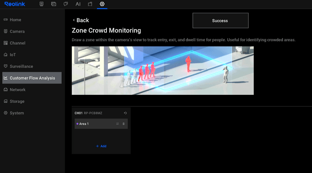 zone crowd monitoring success