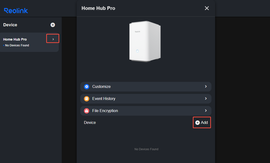 ADD CAMERA TO CLIENT HUB