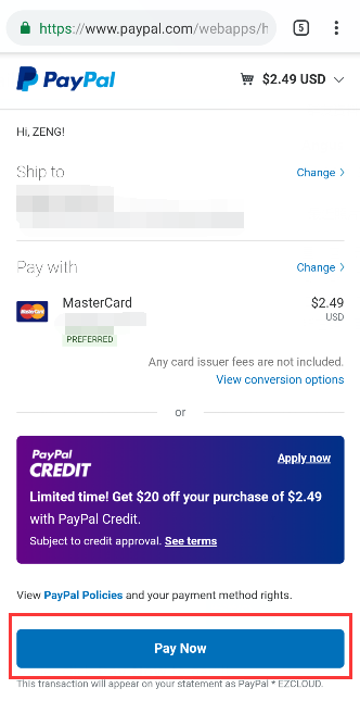make payment