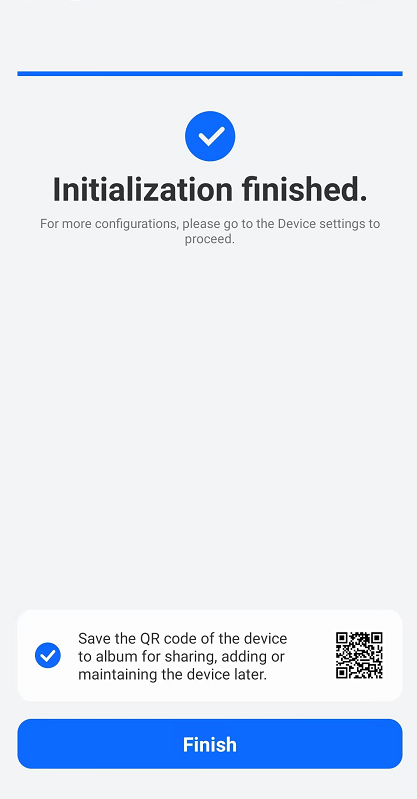 home hub initialization finish