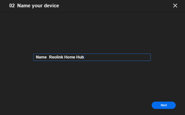 name home hub new client