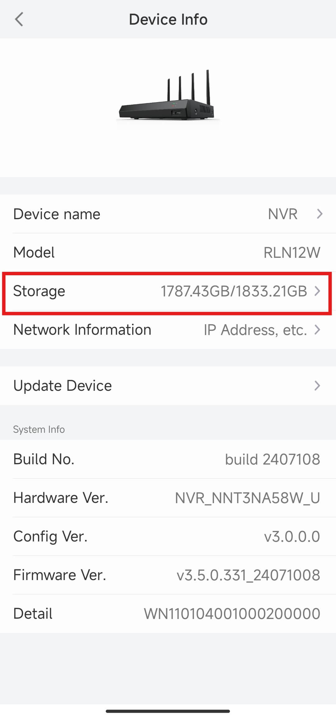 NVR info