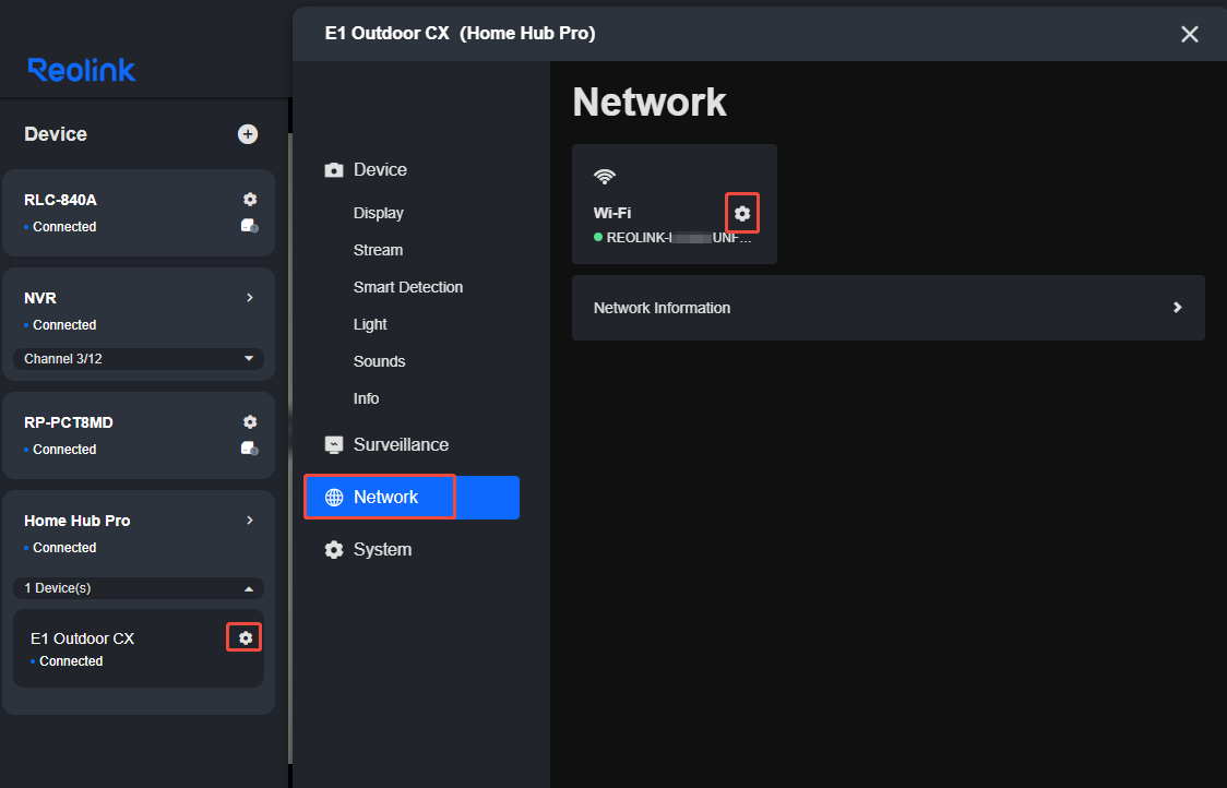change wifi client