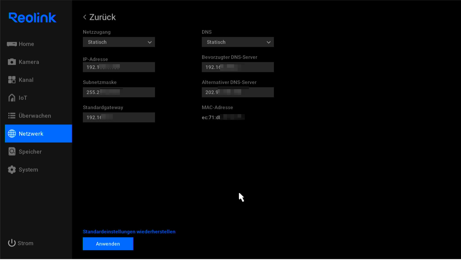 network access list width=