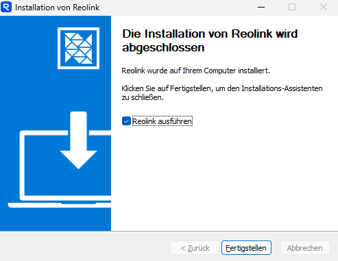 completing reolink setup