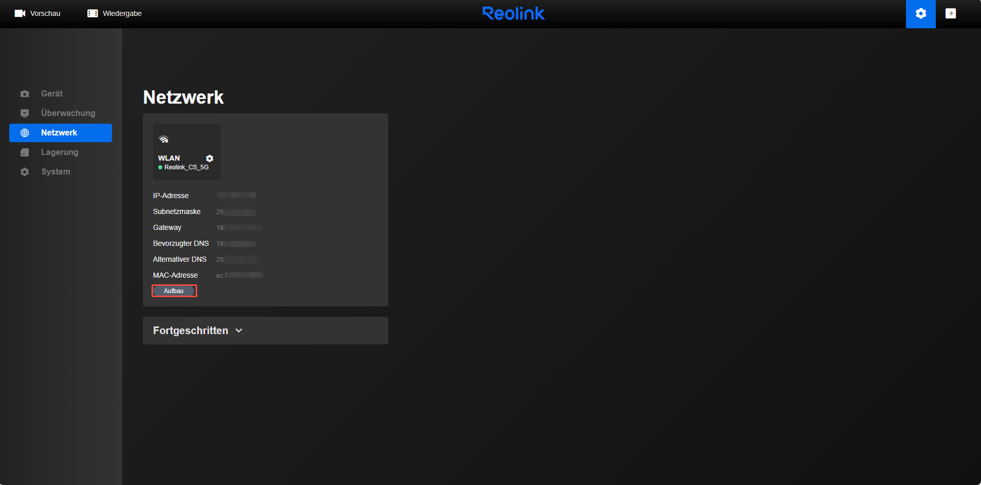 web setup