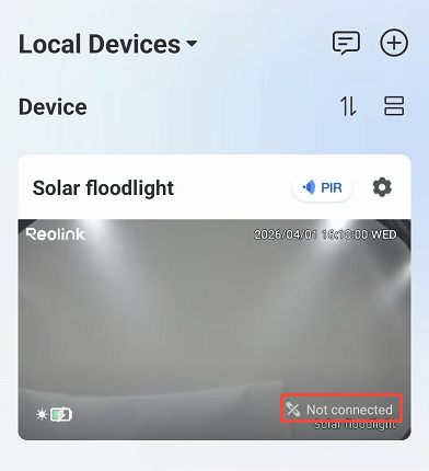 not connected