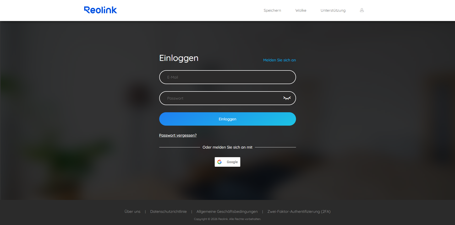 log in