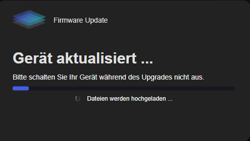 device is updating