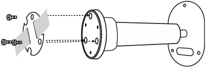 Screw the mounting plate