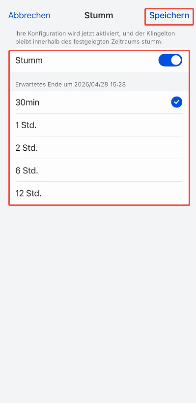 silent mode settings