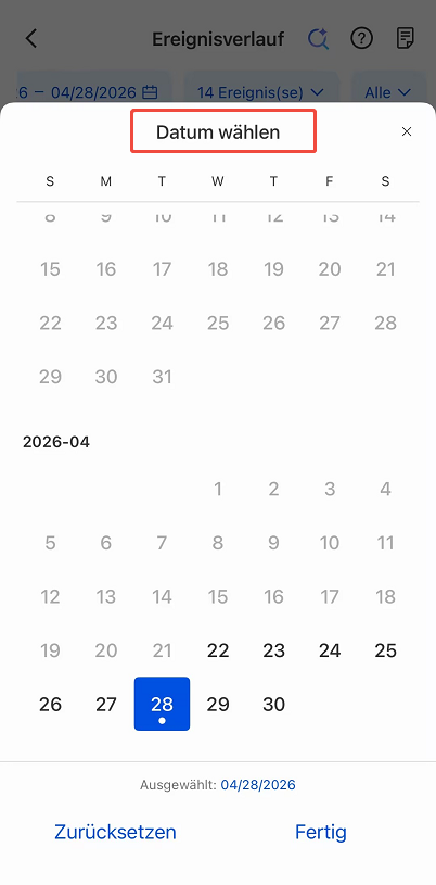 select dates