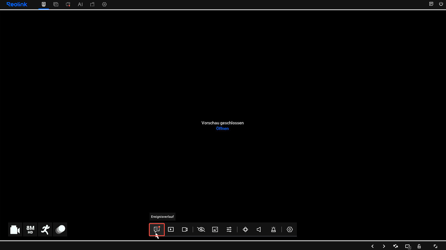 event history UI