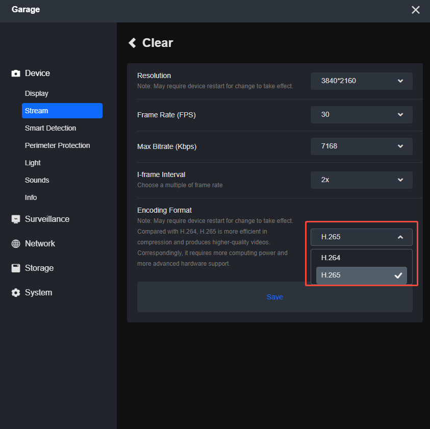 Client clear
