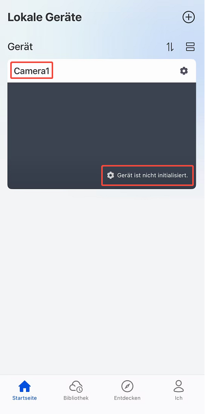 uninitialized device