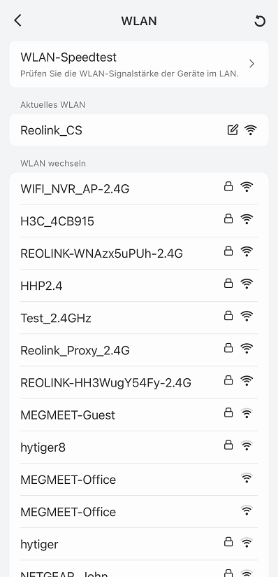 wifi list