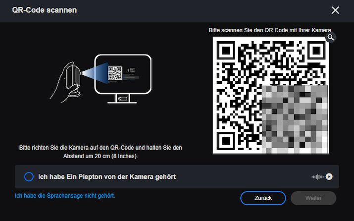 scan QR code