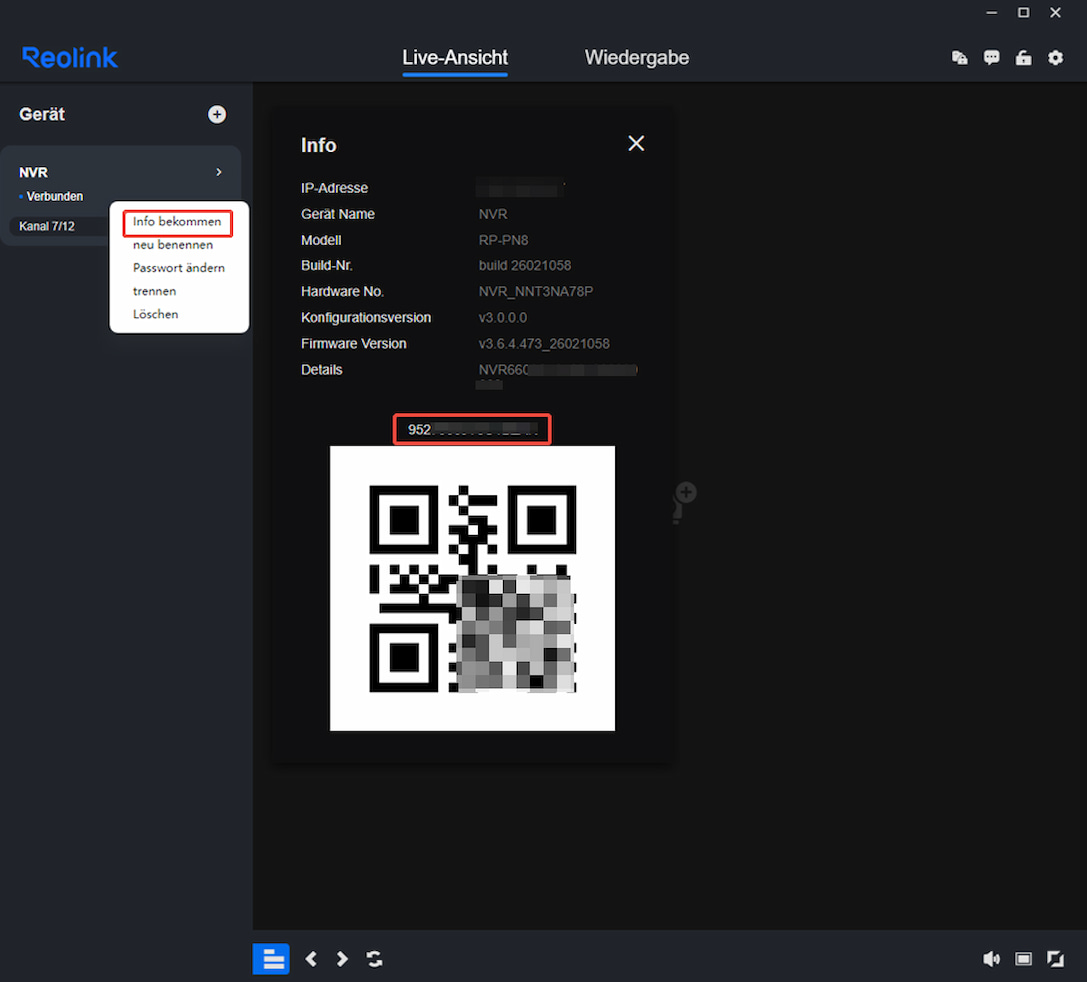NVR info client