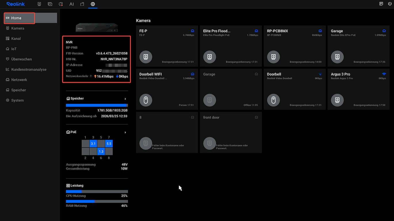 new UI home page