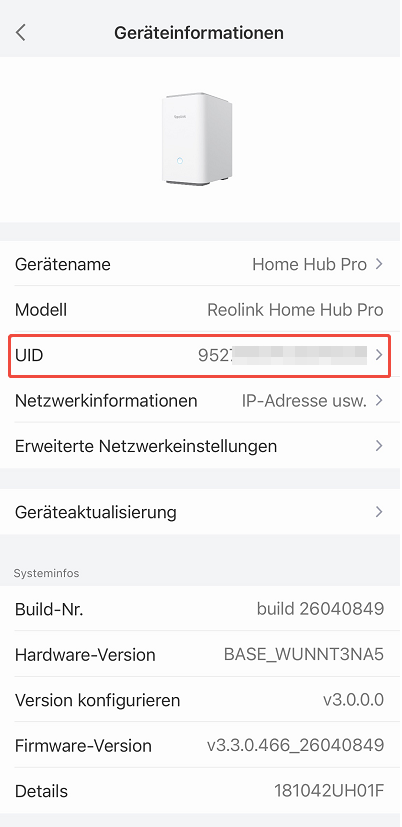 home hub UID