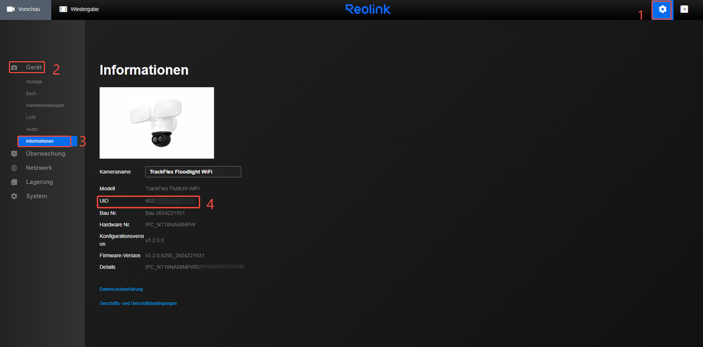 Web camera UID