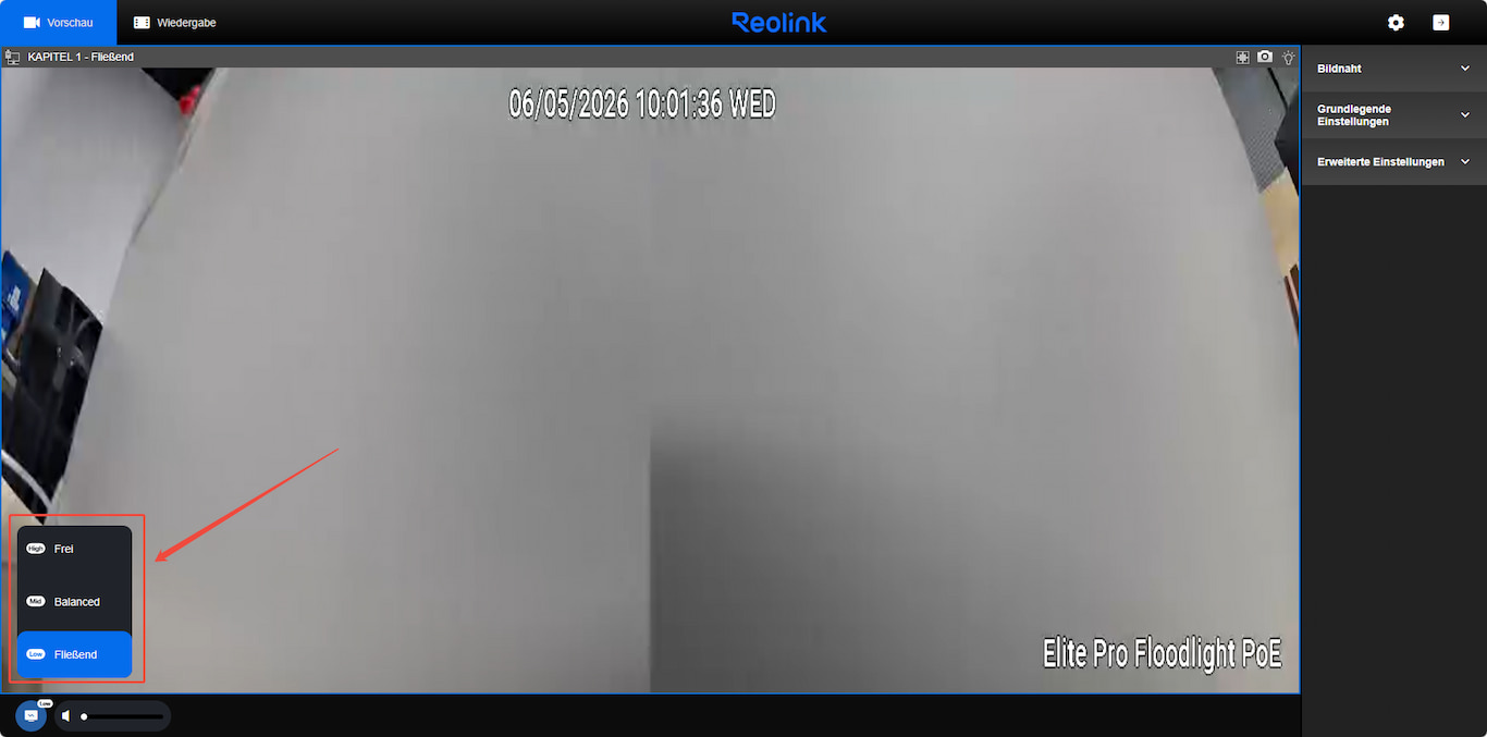 web change stream mode