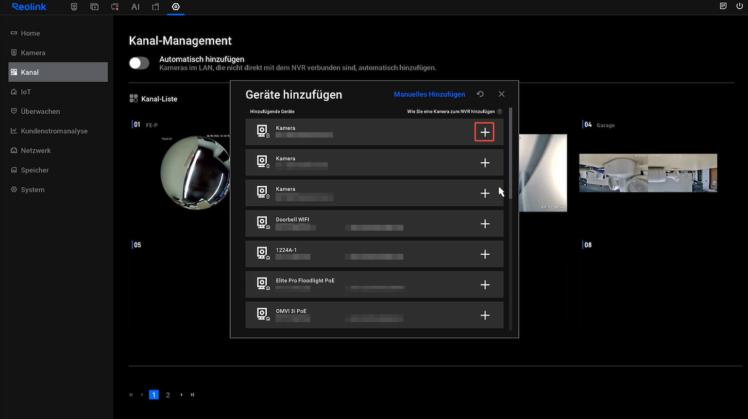 click add